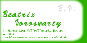 beatrix vorosmarty business card